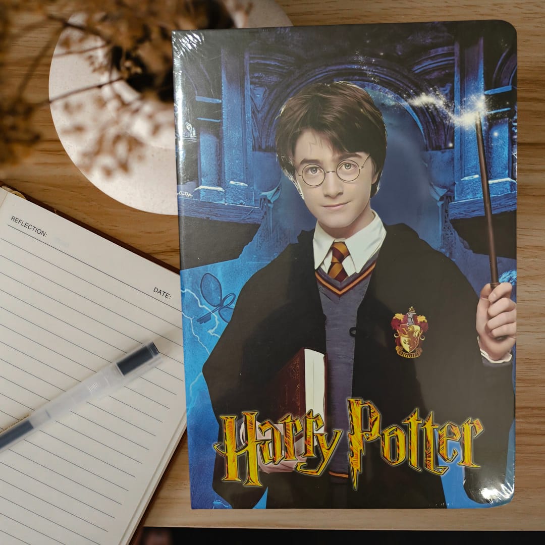 Harry Potter Note Diary | 120 Pages | 4 Unique Prints | Premium Writing Journal for Students & Fans