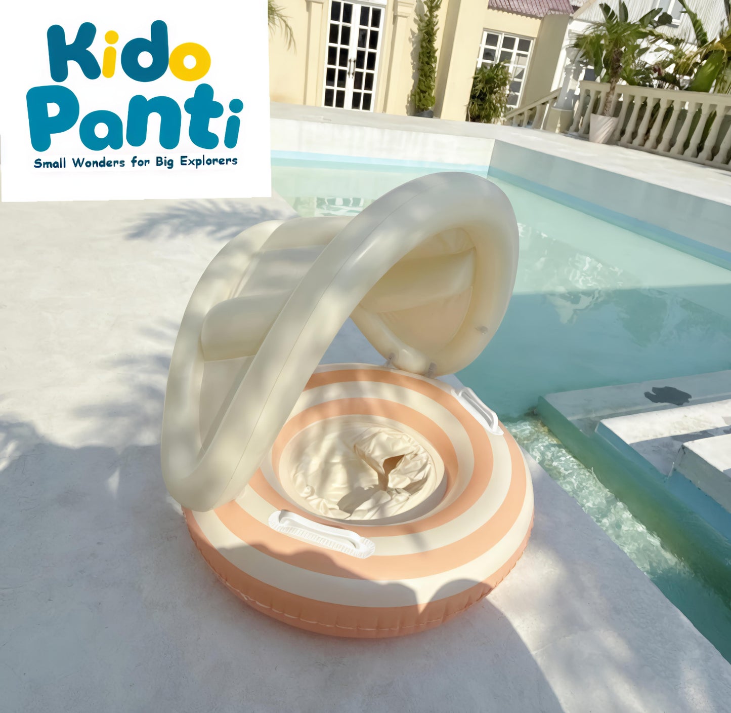 Sunny Fun, Maximum Protection: Baby Tube with Shade for Safe Water Play!