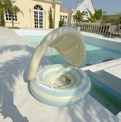 Sunny Fun, Maximum Protection: Baby Tube with Shade for Safe Water Play!